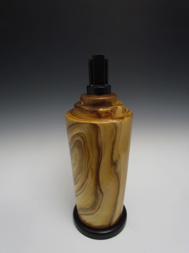 "Wooden Ship #67"
Cremains Urn Sumac, Walnut
15 x 5, 160 cu in
$350

